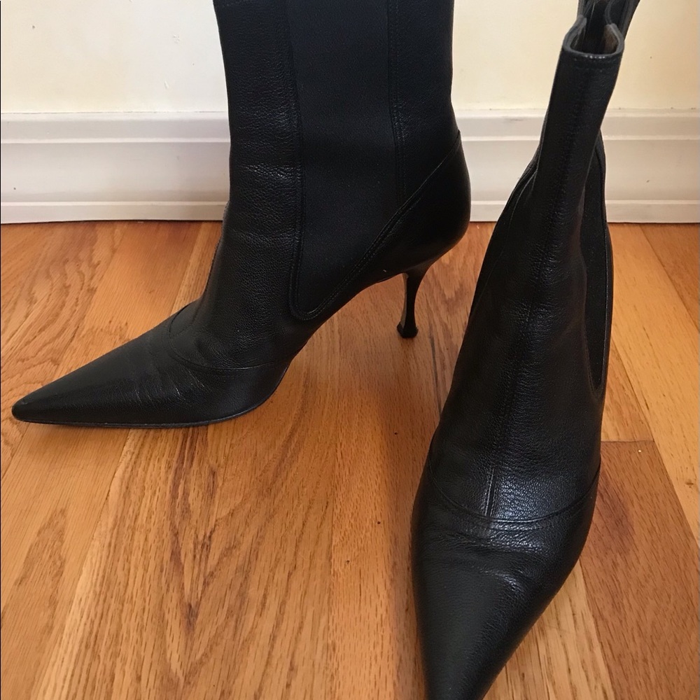 Dolce & Gabbana Leather Stiletto Boots size 38